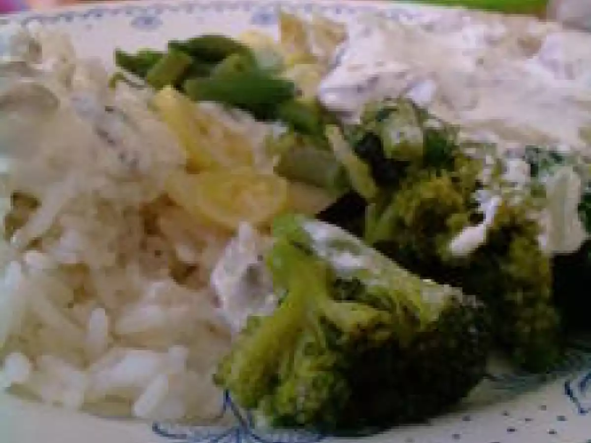 Poisson en papillote aux légumes verts...