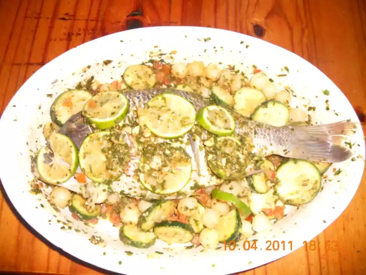 Poisson farcie aux épinards