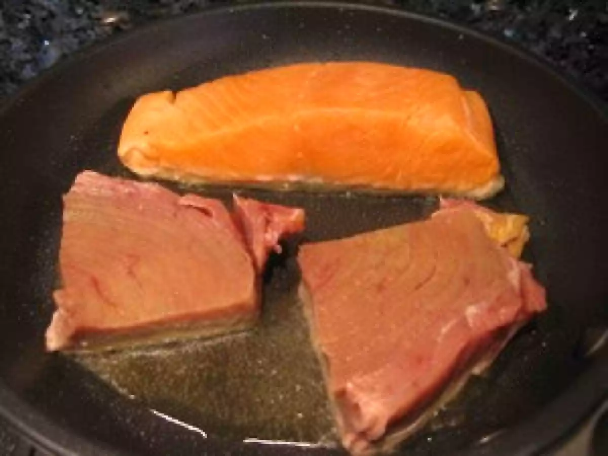 Poisson grillé et haricots verts à la tomate - photo 4