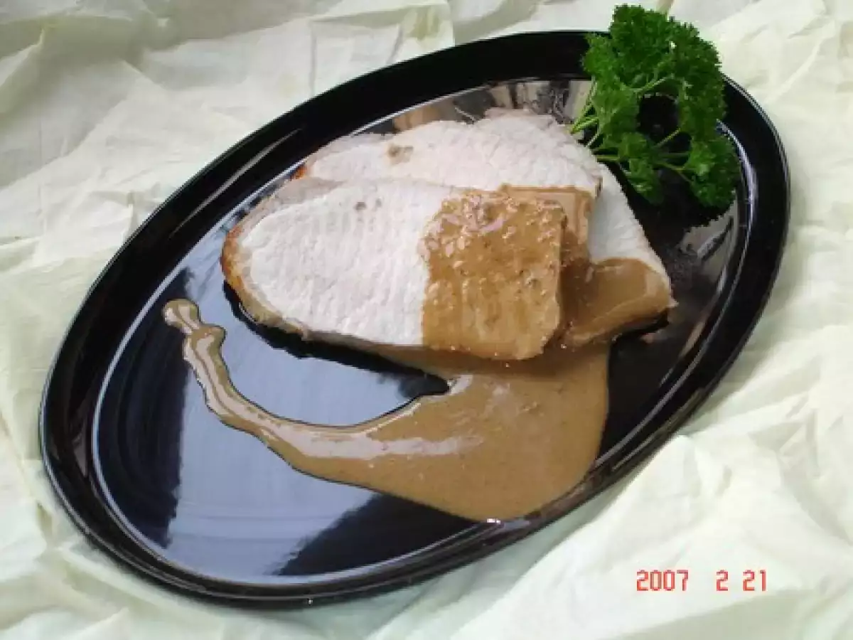 Poisson pané aux corn flakes et sauce aux champignons au Boursin - photo 3