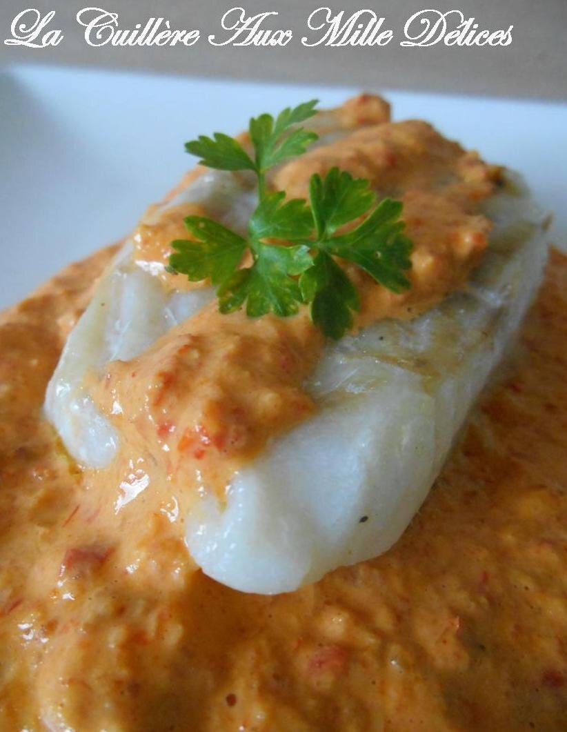 Poisson sauce chorizo & poivron rouge Recette Ptitchef