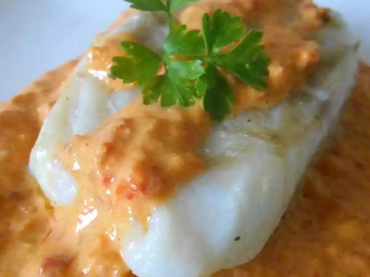 Poisson sauce chorizo & poivron rouge