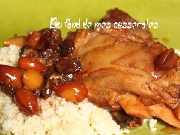 Poitrine d'agneau confite aux fruits secs