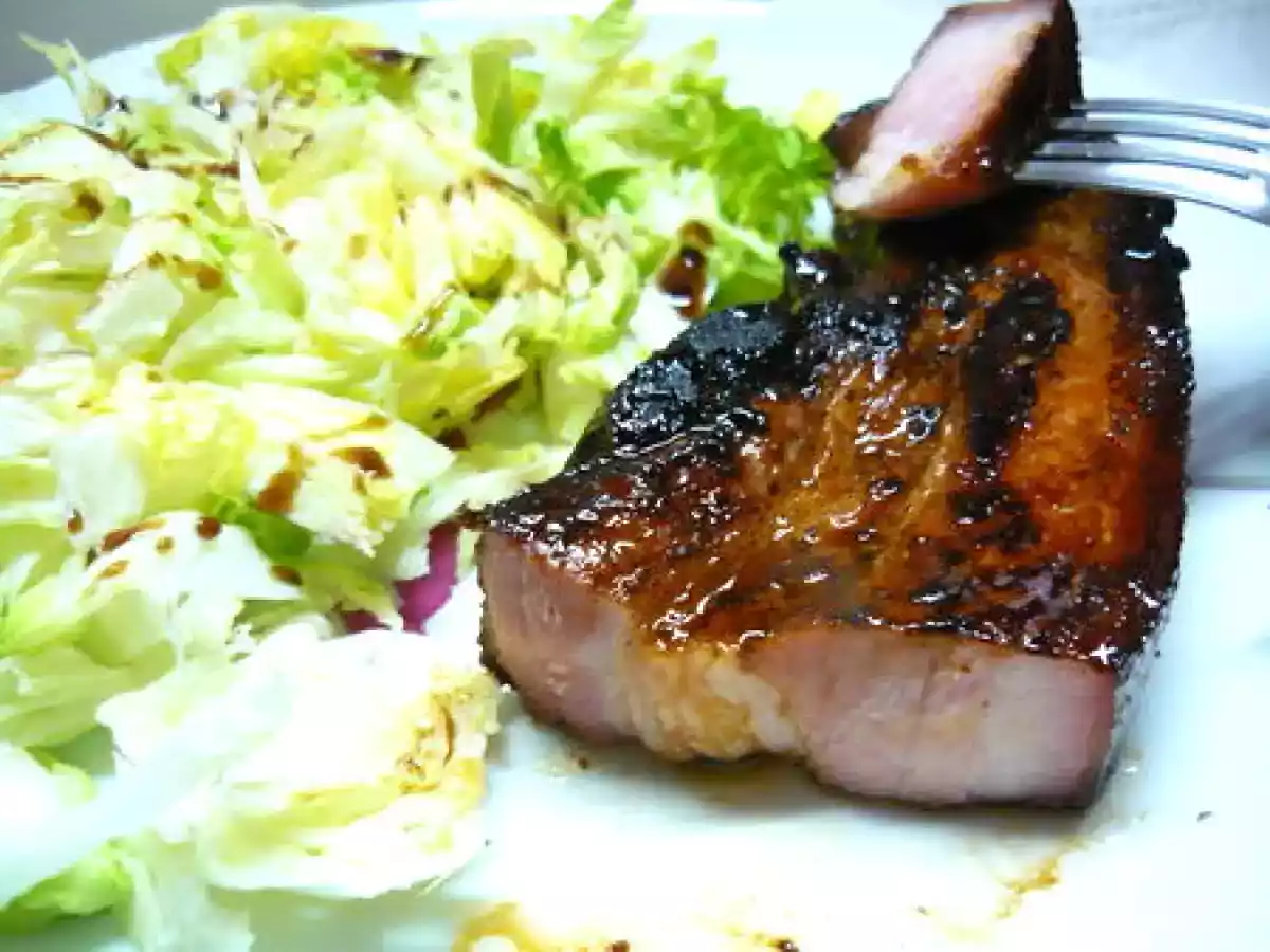 Poitrine de porc caramélisée