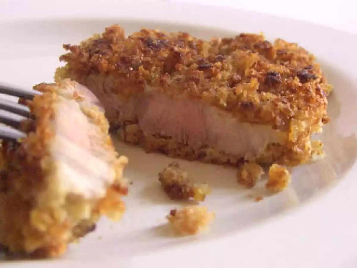 Poitrine de porc fraîche panée