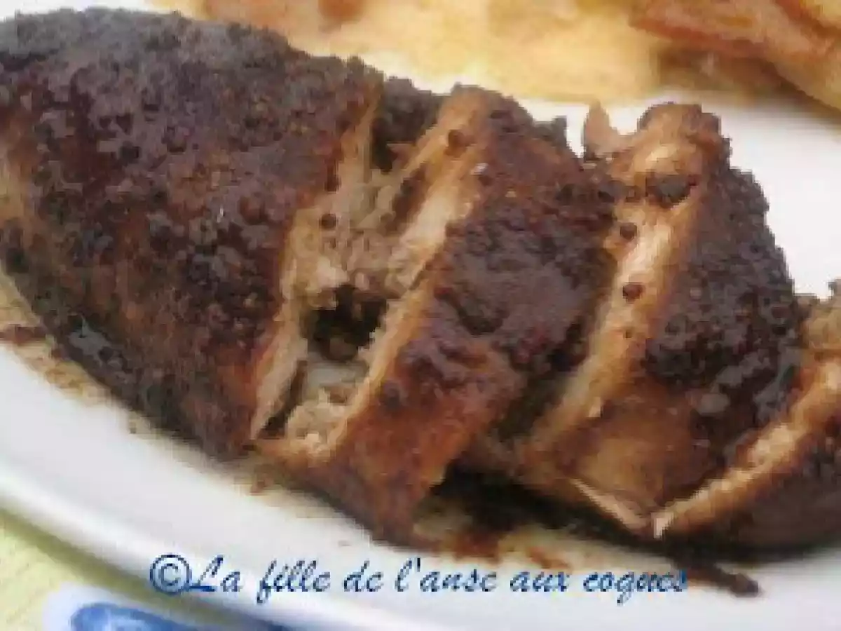 POITRINES DE POULET CARAMÉLISÉES AU VINAIGRE BALSAMIQUE - photo 3