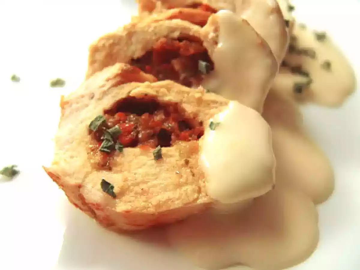 Poitrines de poulet farcies au fromage et au pesto - photo 2