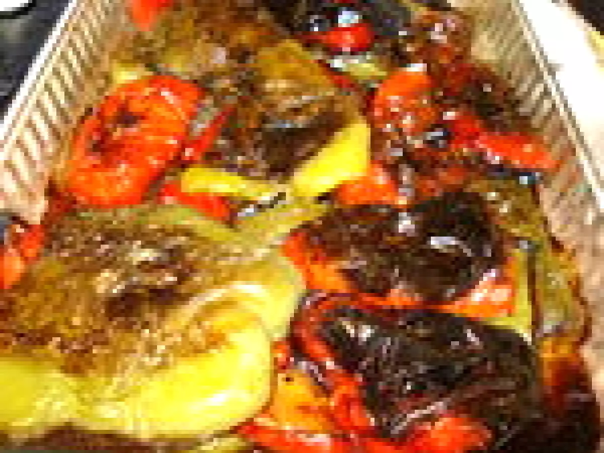 POIVRONS AUX 3 COULEURS ET AUBERGINES GRILLES - photo 2