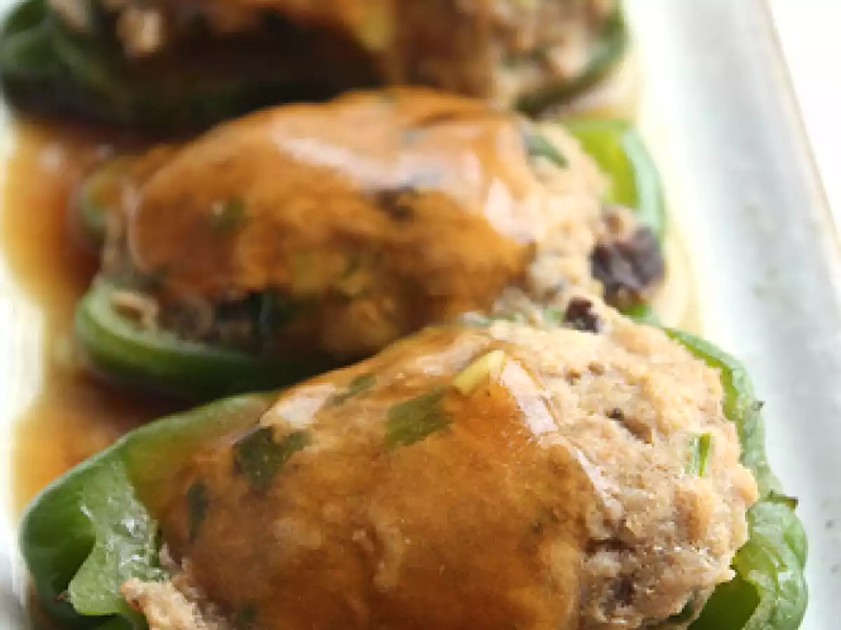 Poivrons farcis à la japonaise