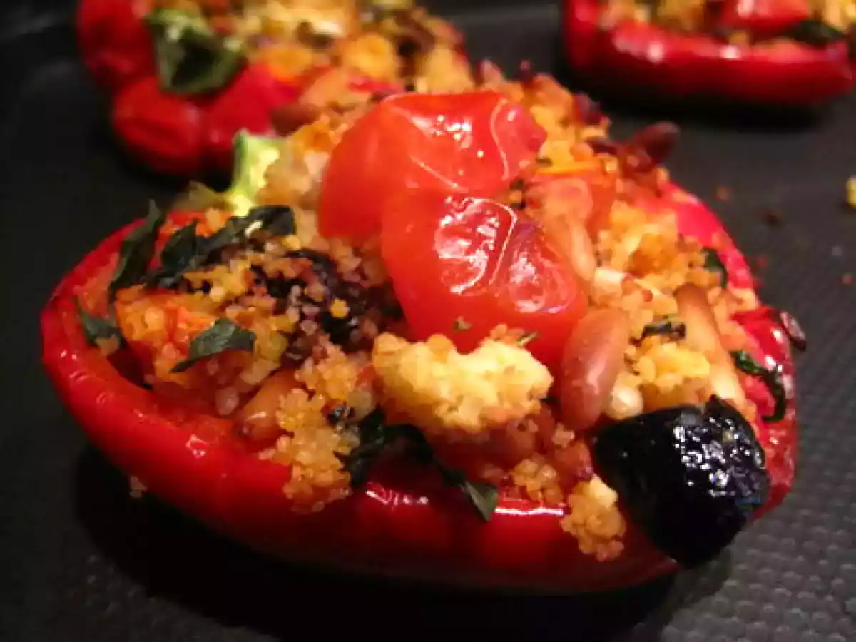 Poivrons farcis à la méditerranéenne
