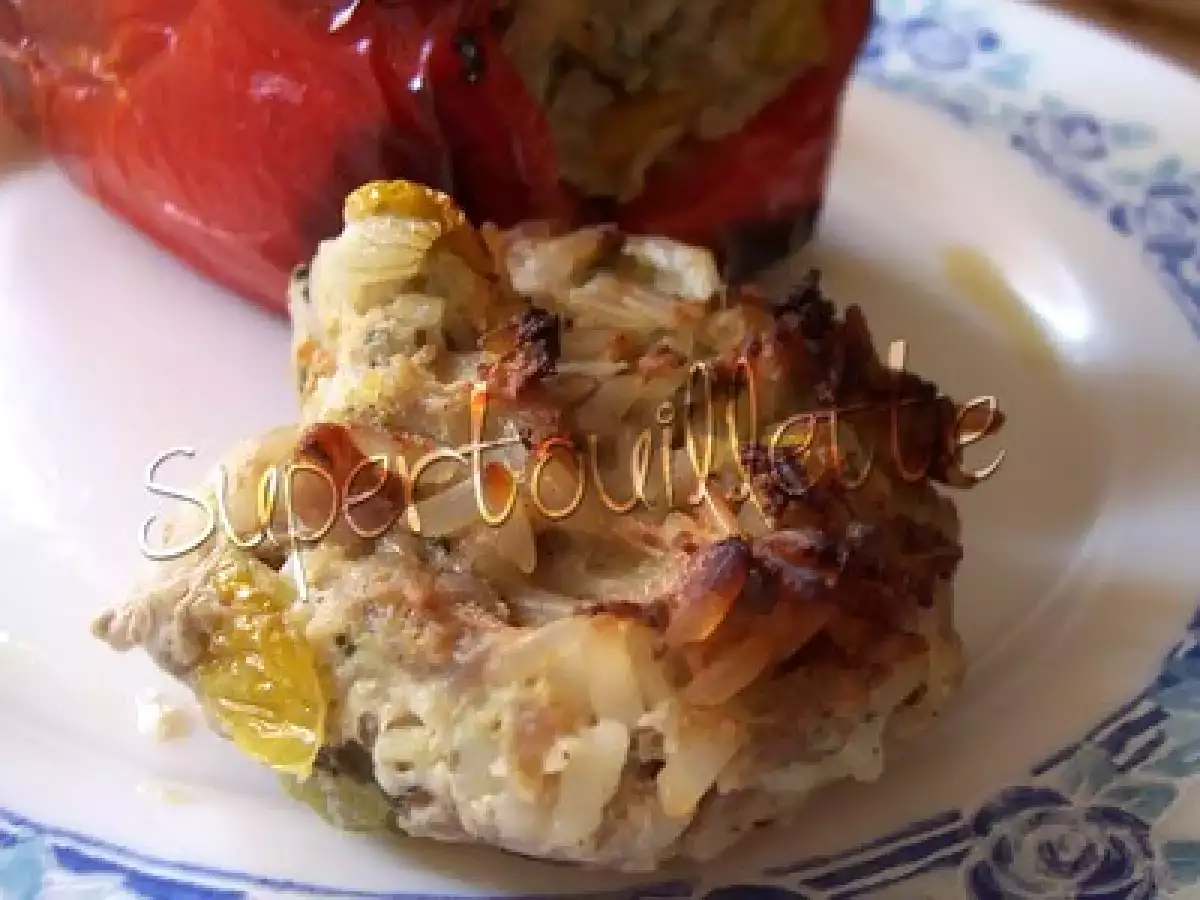 Poivrons farcis à la ricotta, au gingembre et à la menthe - photo 3