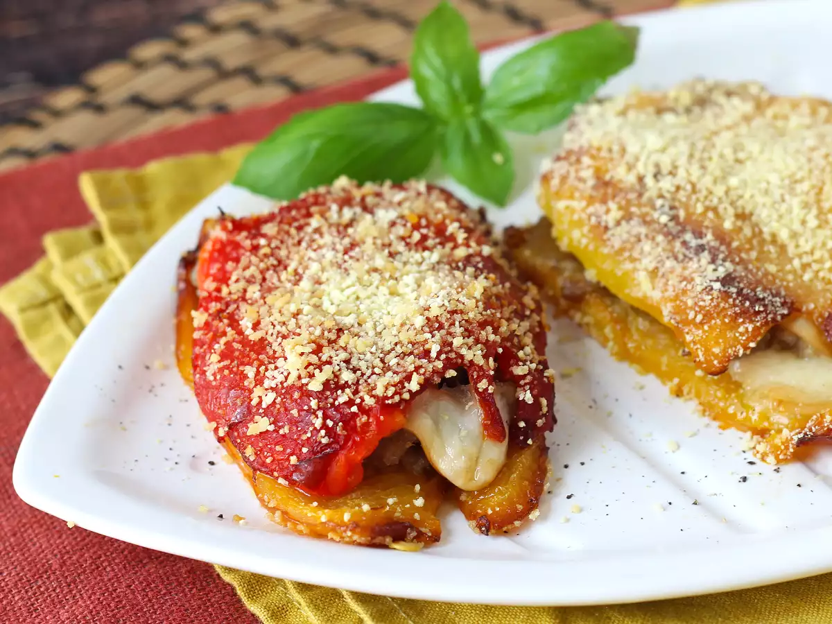 Poivrons farcis au air fryer, saucisse et scamorza - photo 2