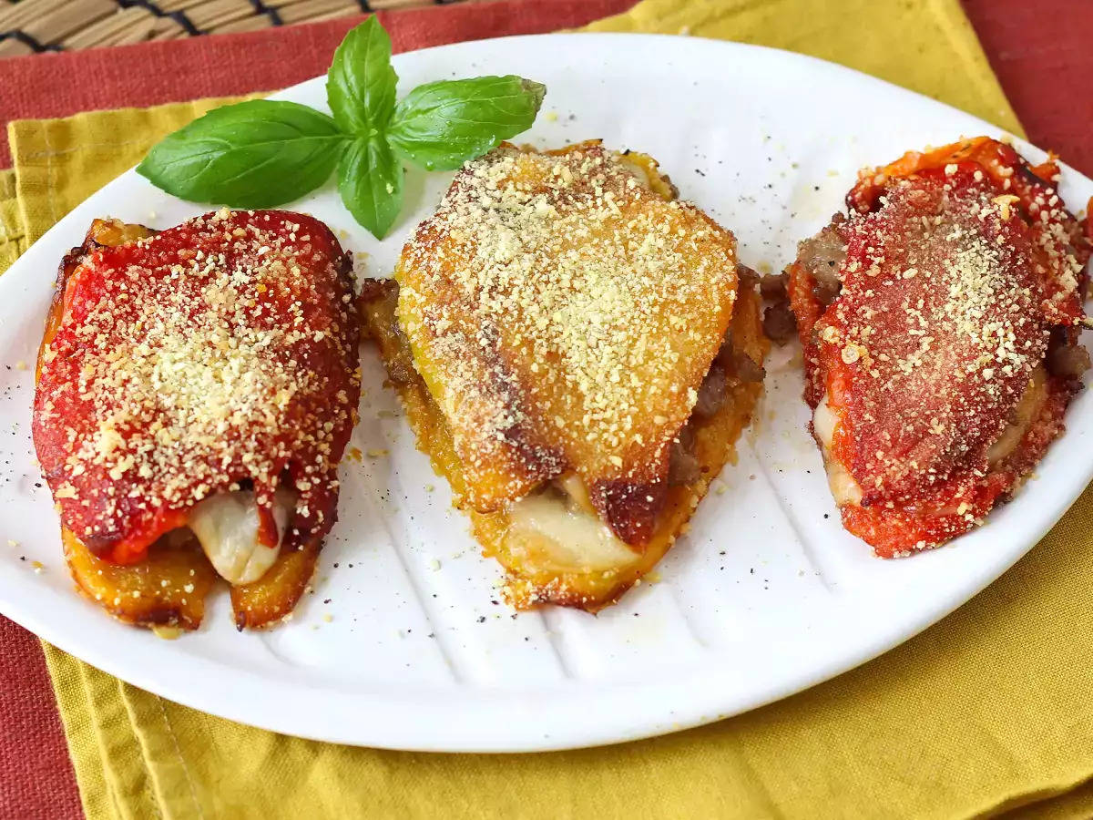 Poivrons farcis au air fryer, saucisse et scamorza - photo 3