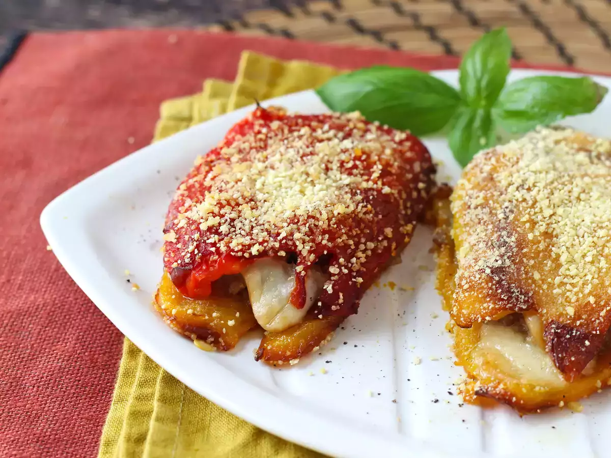 Poivrons farcis au air fryer, saucisse et scamorza - photo 4