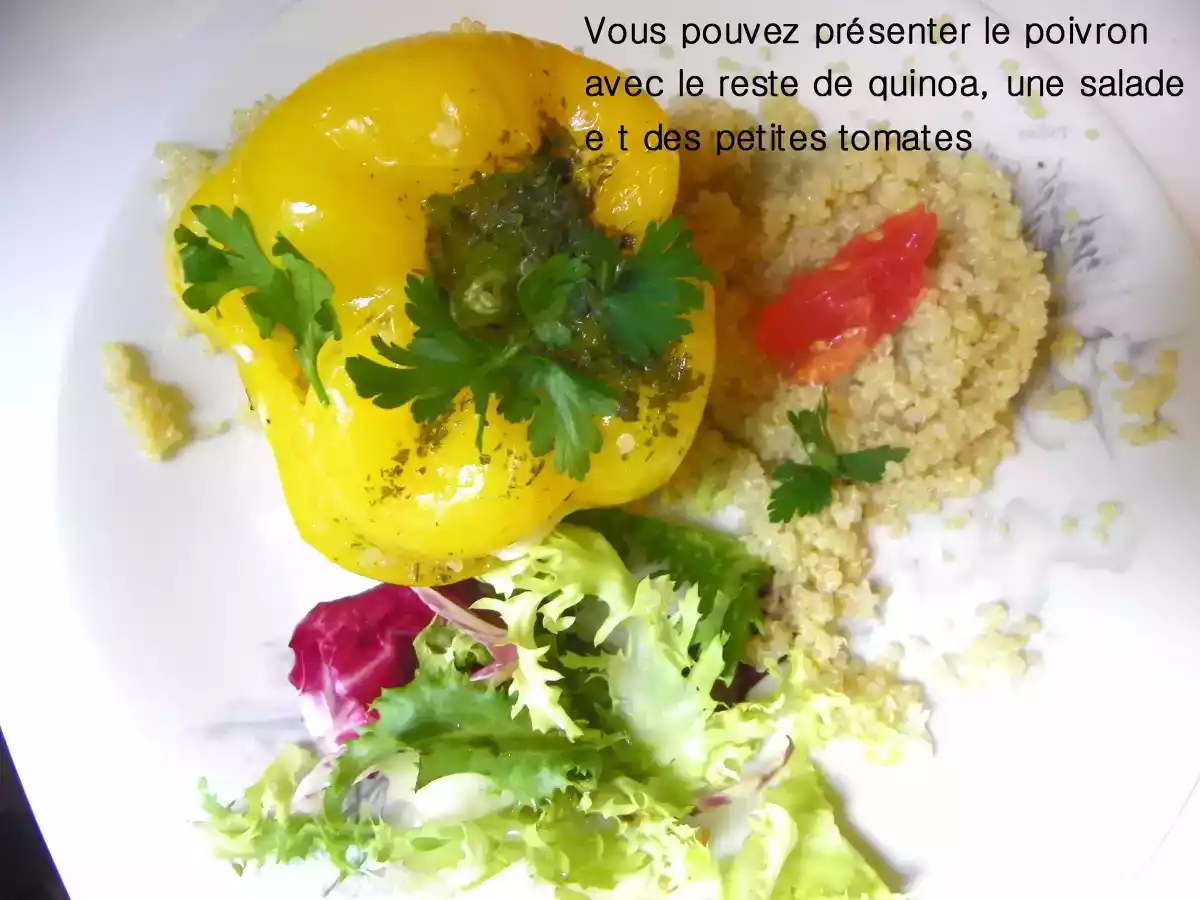 Poivrons farcis au Quinoa Recette végétarienne
