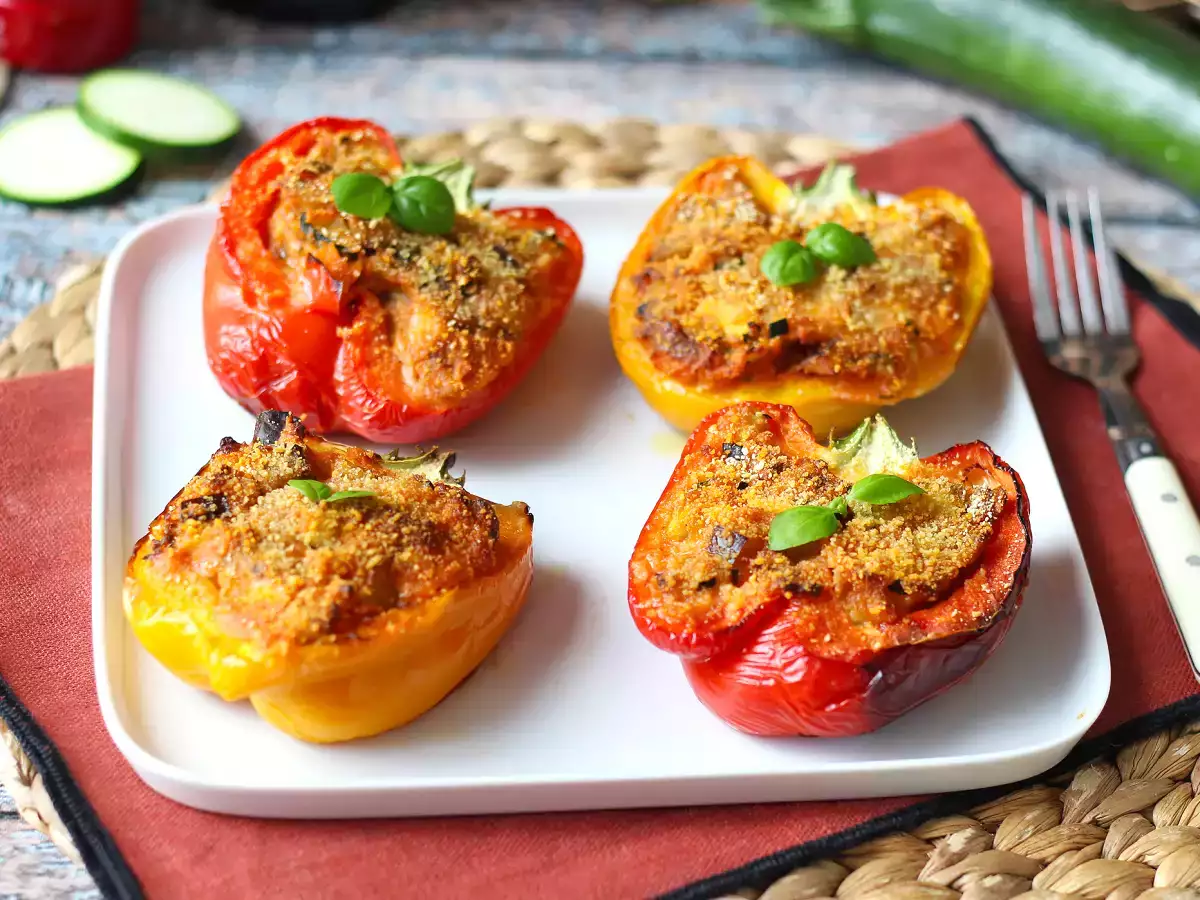 Poivrons farcis végétariens au four : la recette facile et savoureuse ! - photo 3