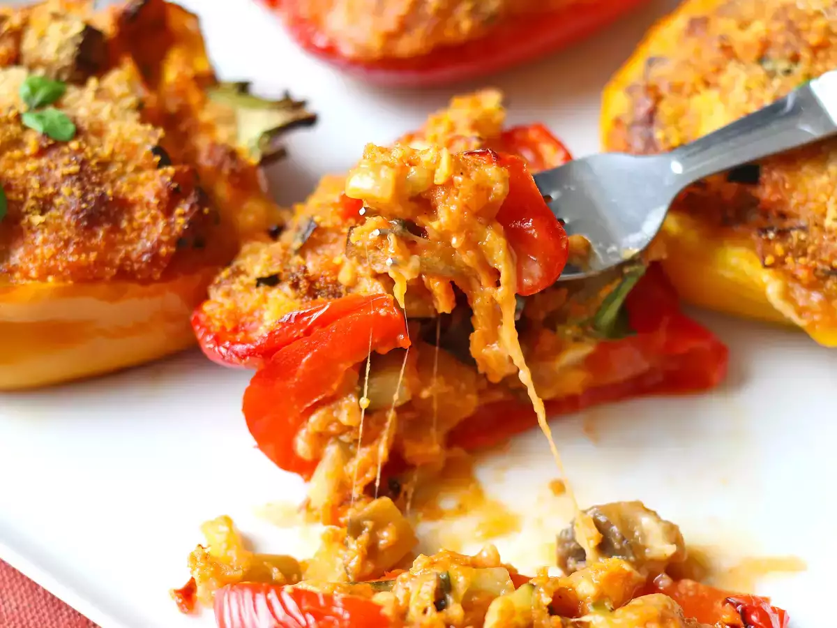 Poivrons farcis végétariens au four : la recette facile et savoureuse ! - photo 5