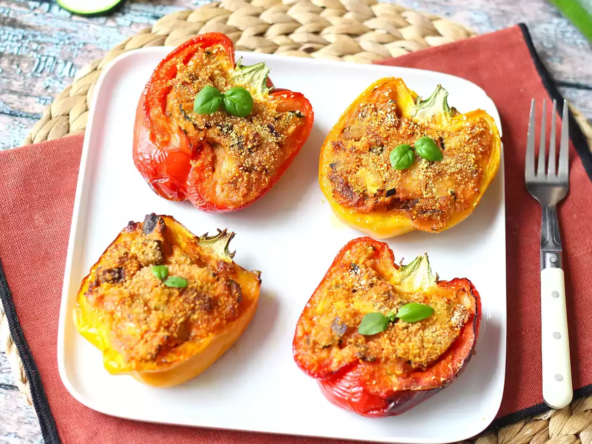 Poivrons farcis végétariens au four : la recette facile et savoureuse ! - photo 8