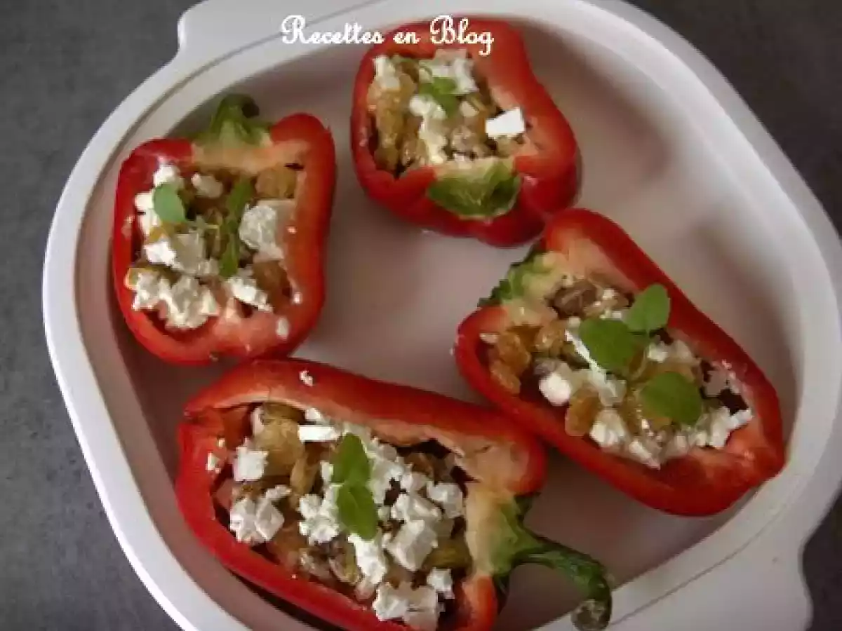 POIVRONS ROUGES A LA FETA, RAISINS, PISTACHES - photo 2