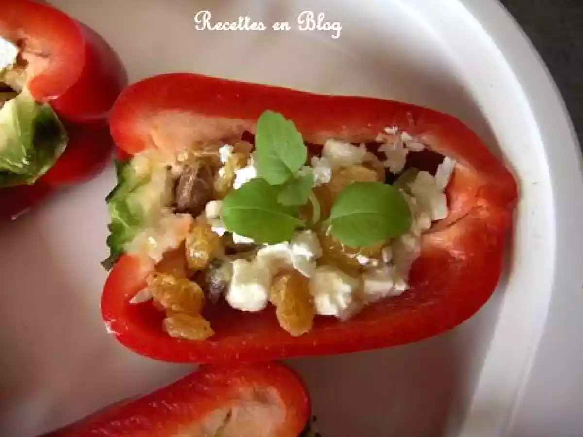 POIVRONS ROUGES A LA FETA, RAISINS, PISTACHES - photo 3