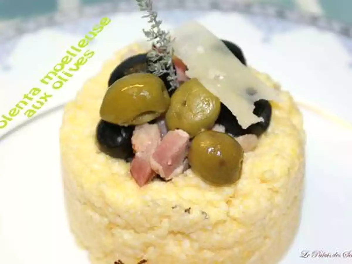 Polenta moelleuse aux olives - photo 2