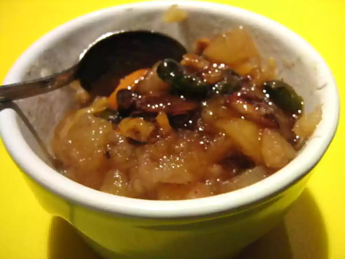 Pomme au four, caramel aux épices et fruits secs, brioche perdue - photo 2