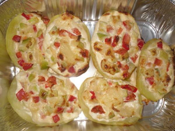 Pomme De Terre Farcies Aux Legumescreme Et Fromage