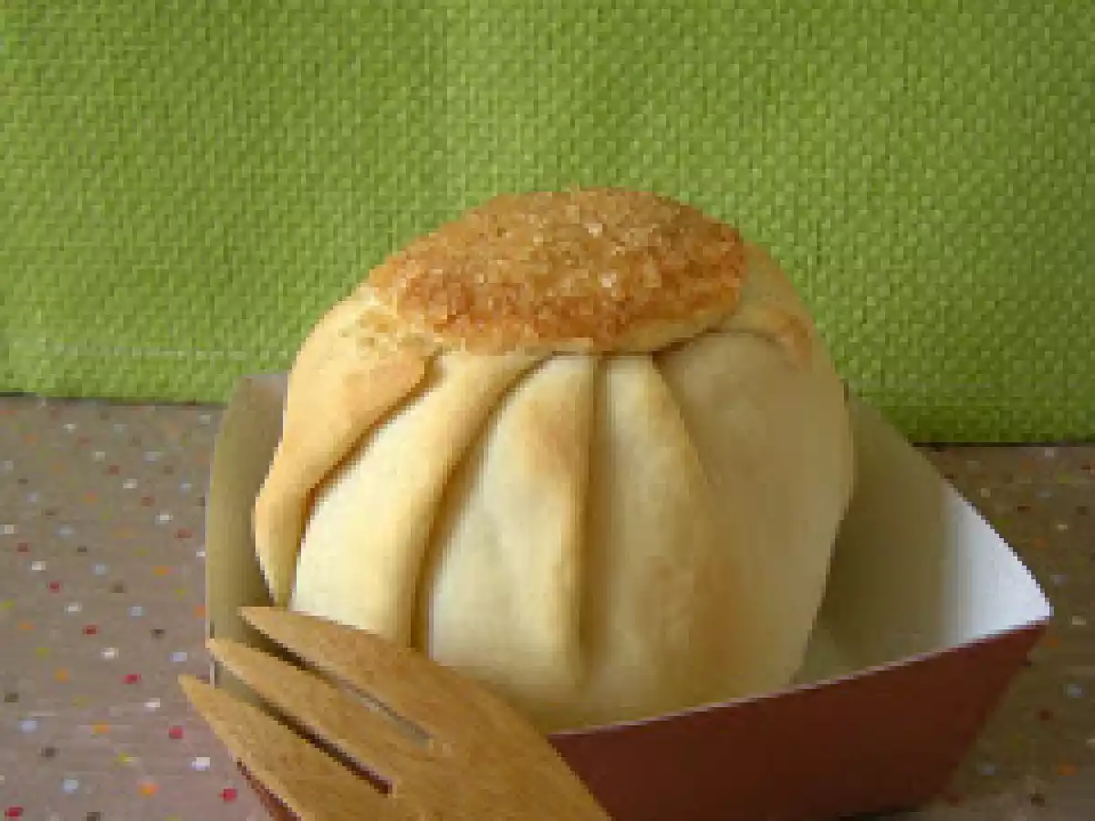 Pomme en cage version brillante et croquante avec du sucre turbinado