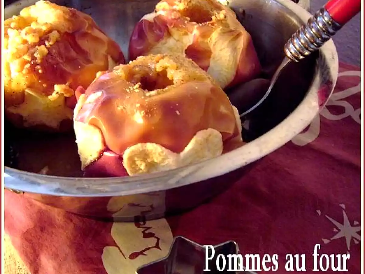 Pommes au four noisette et caramel
