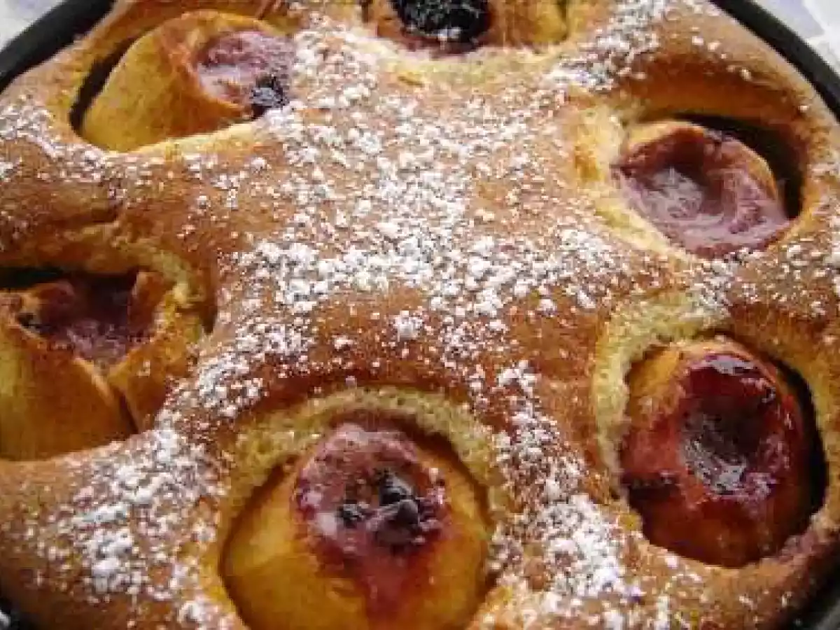 Pommes au nid biscuitées