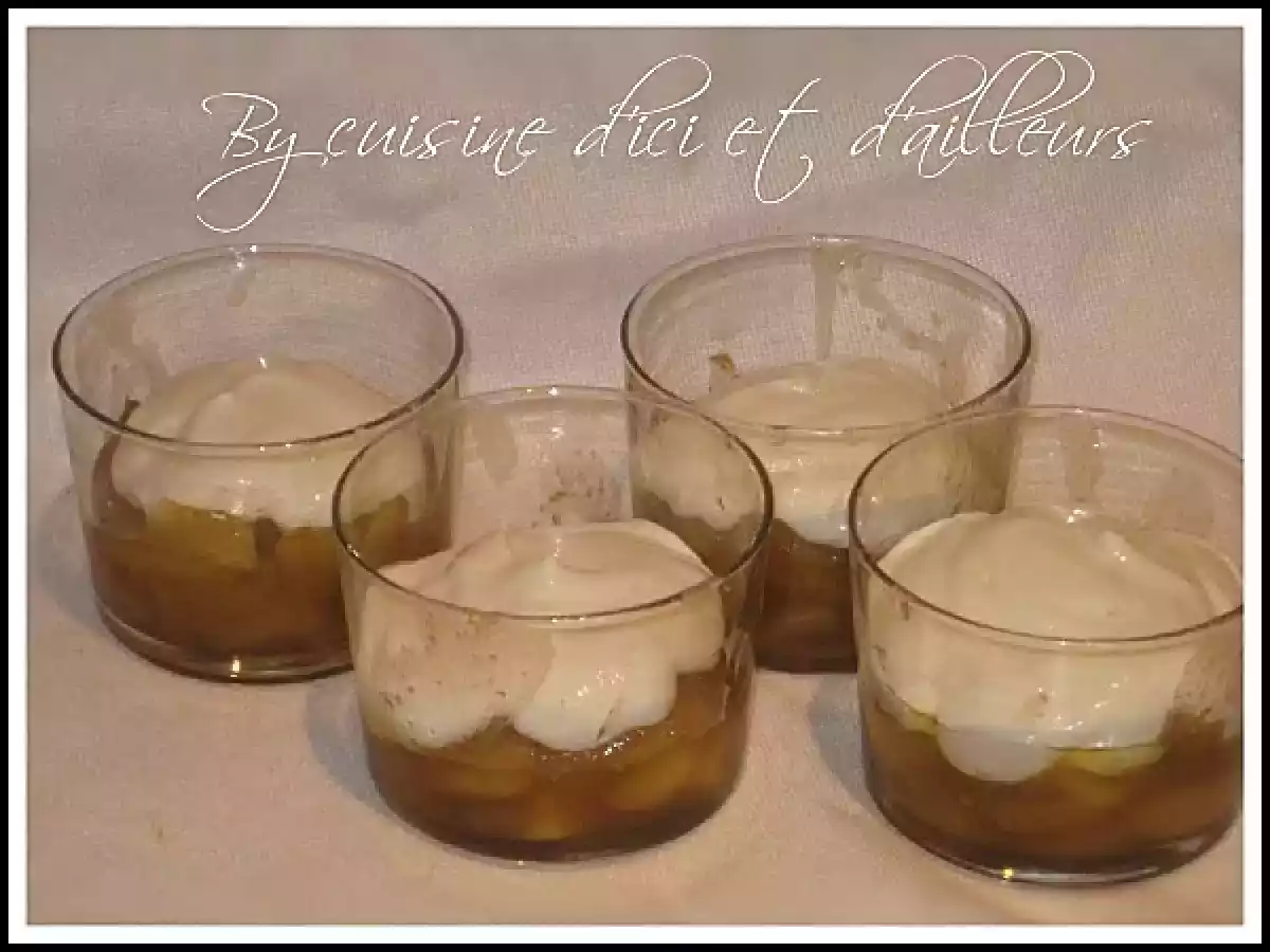 Pommes caramélisées et sa mousse de fromage blanc - photo 2