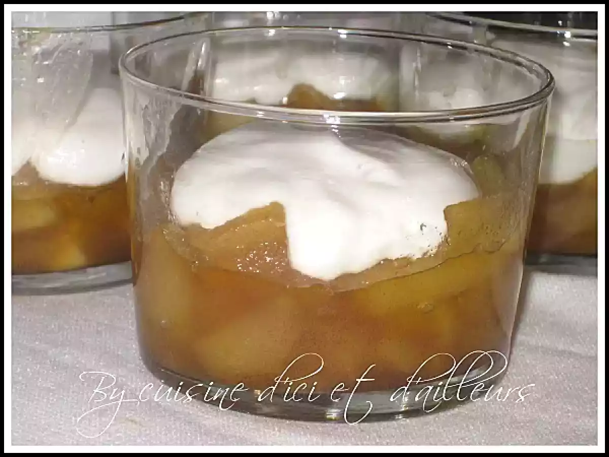 Pommes caramélisées et sa mousse de fromage blanc - photo 3