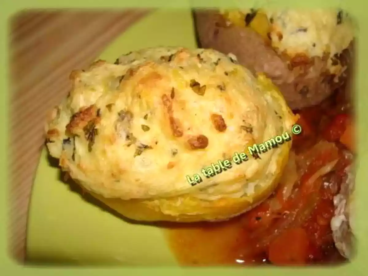 Pommes de terre au four, au fromage frais