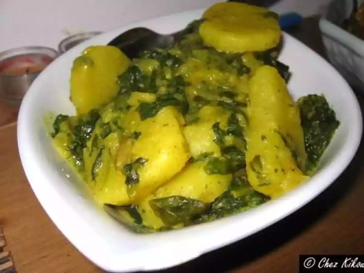 Pommes de terre épinards-coco façon Kikou