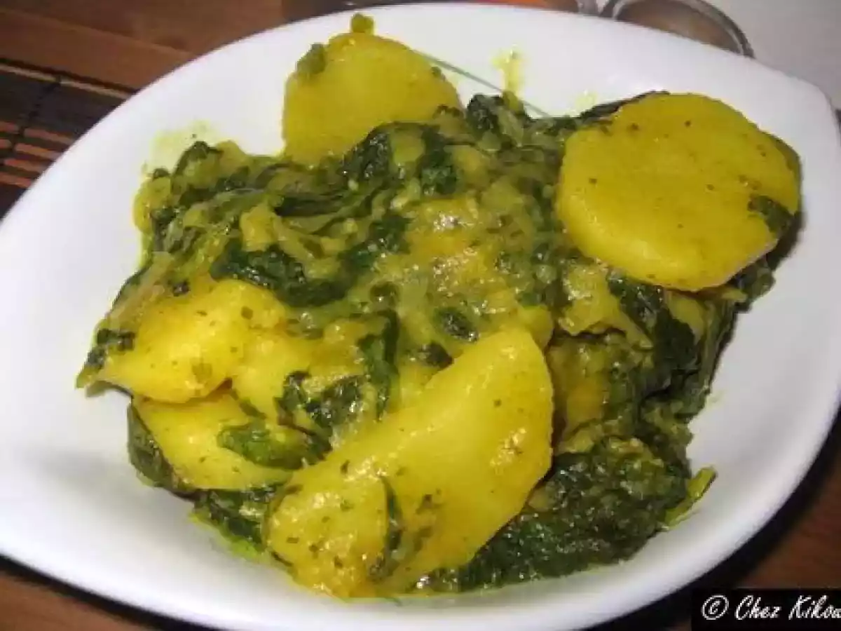 Pommes de terre épinards-coco façon Kikou - photo 2