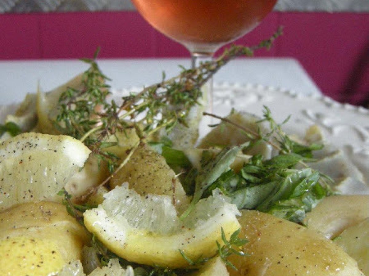 Recette de pommes de terre et artichauts à la plancha