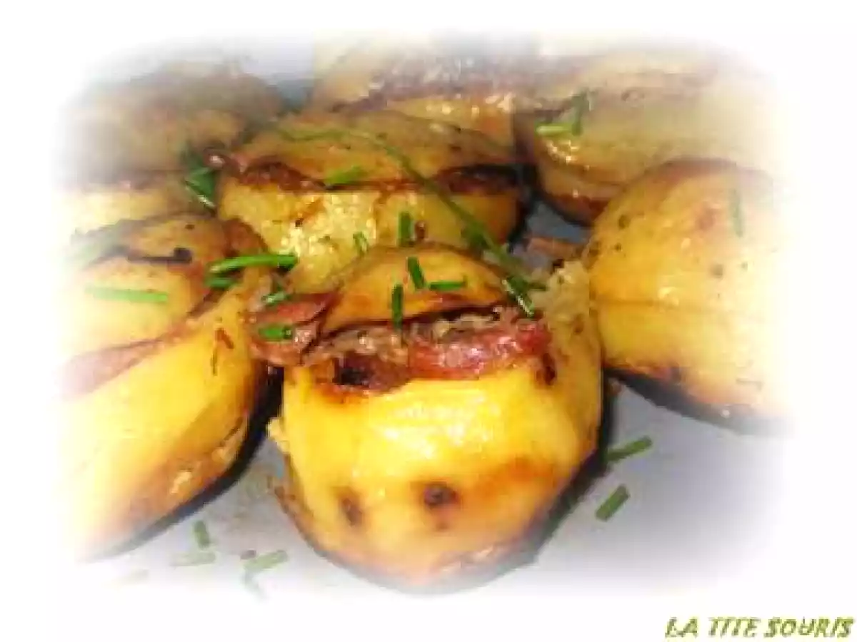 Pommes de terre farcies au confit de canard et confit d'oignons - photo 2