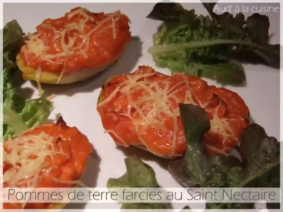 Pommes de terre farcies au Saint Nectaire