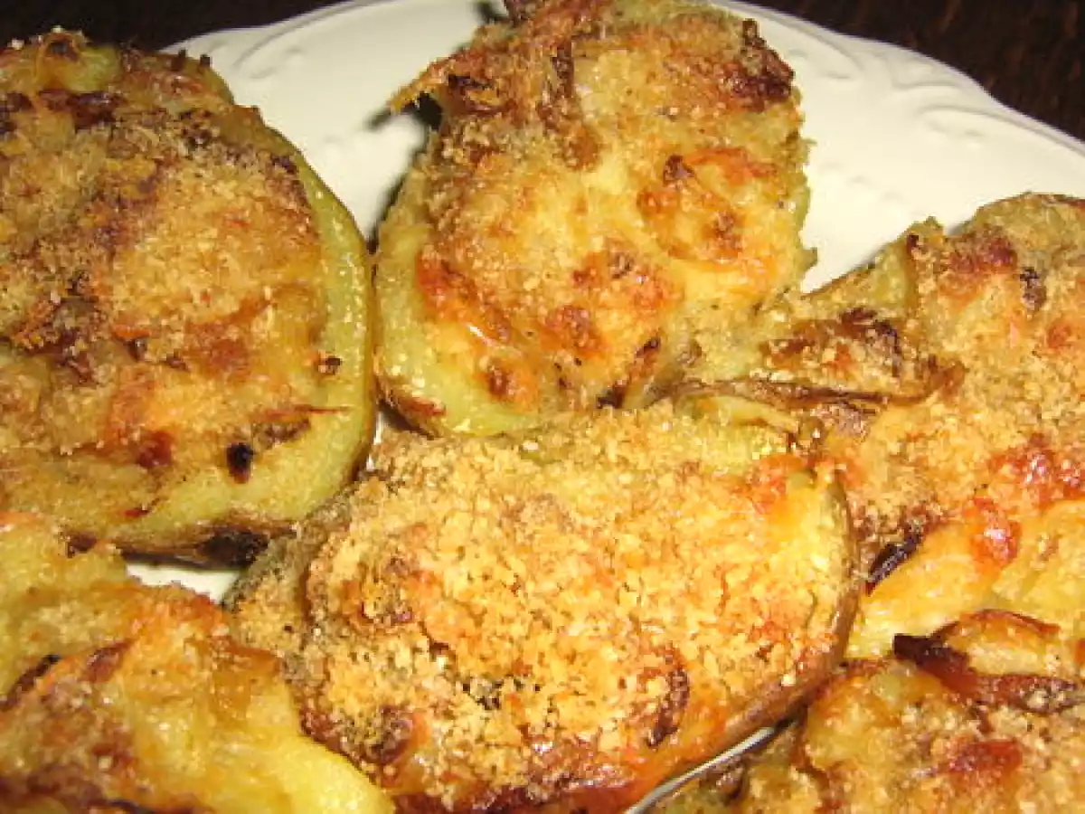 Pommes de terre farcies aux échalotes