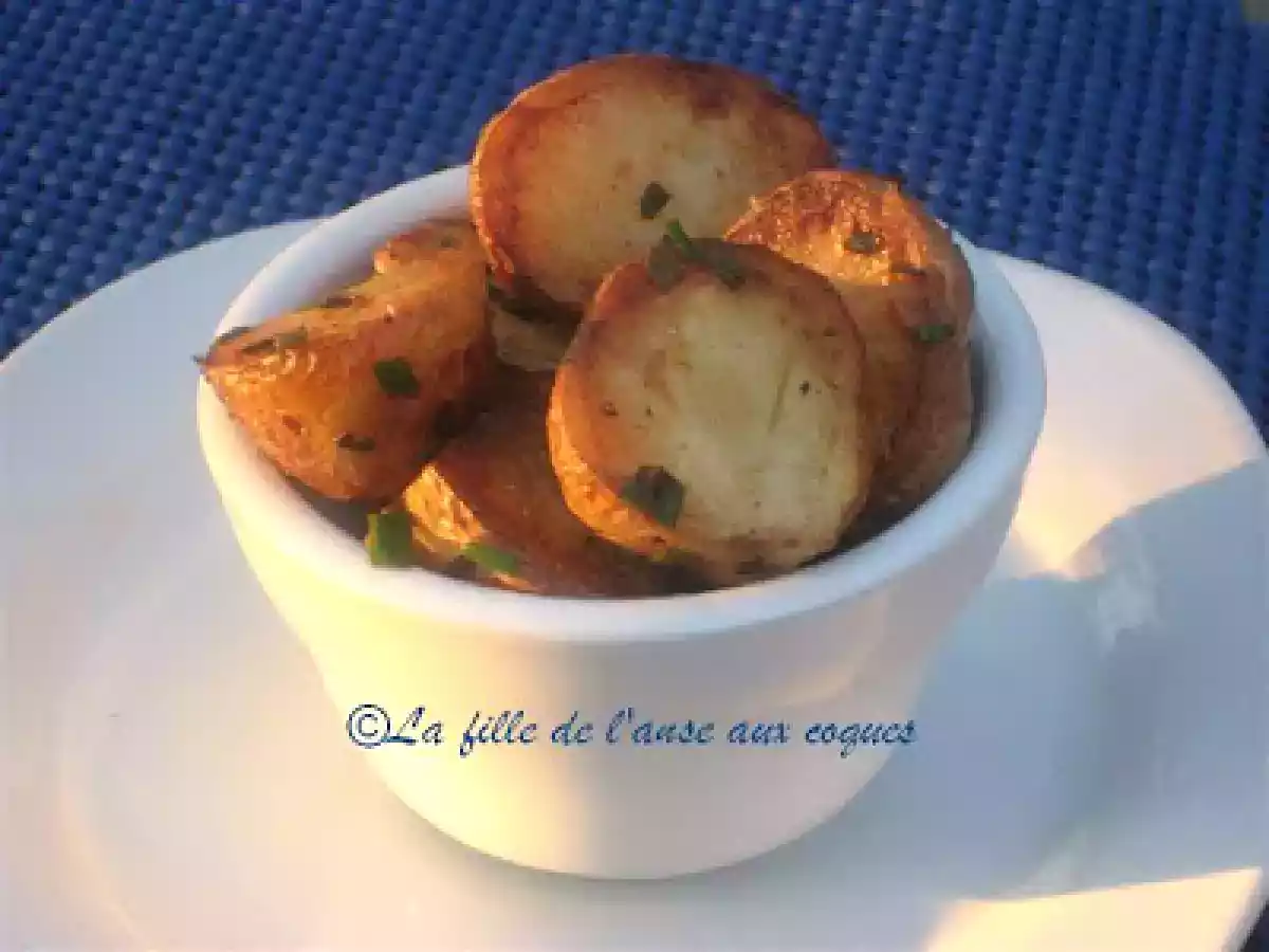 POMMES DE TERRE GRELOTS AU GRAS DE CANARD ET AU CITRON