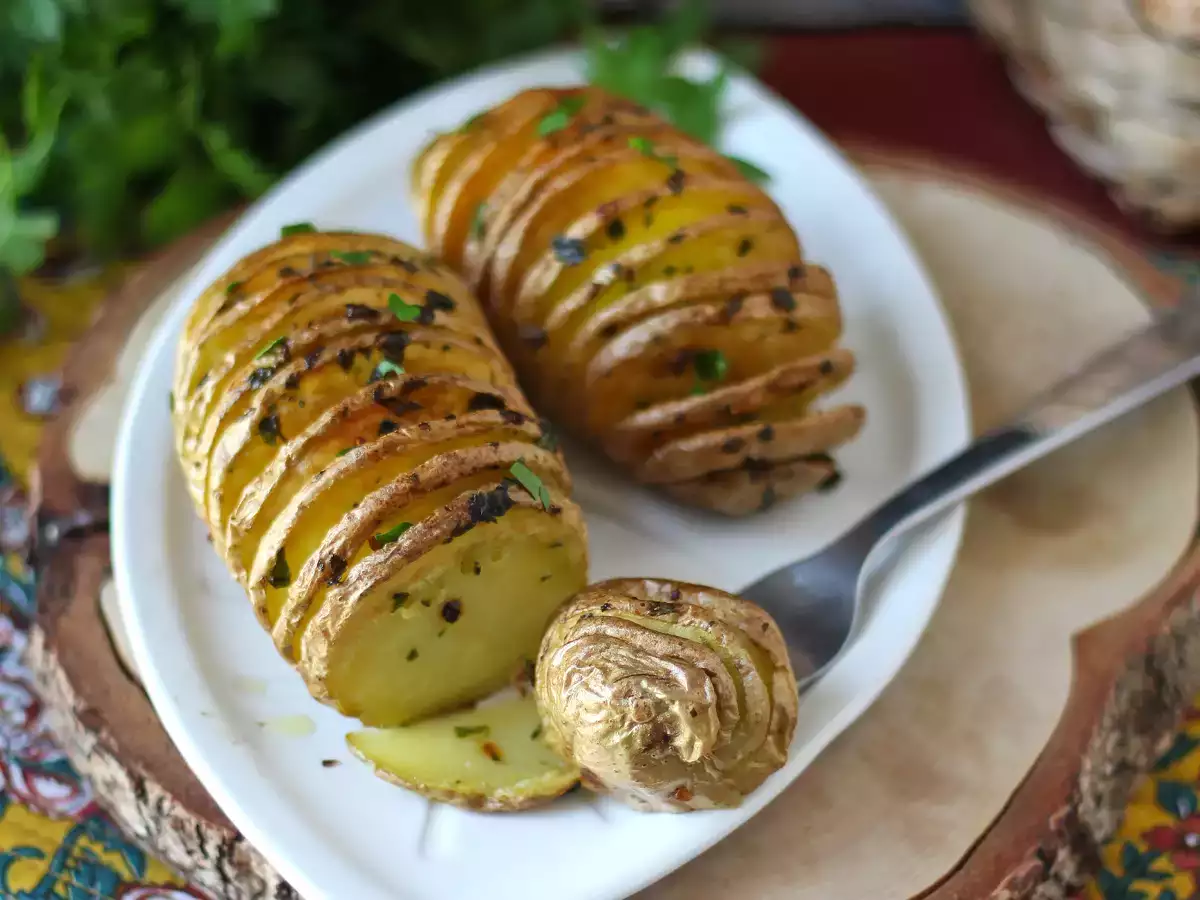 Pommes de terre Hasselback au air fryer : croustillantes, fondantes et ultra faciles ! - photo 3