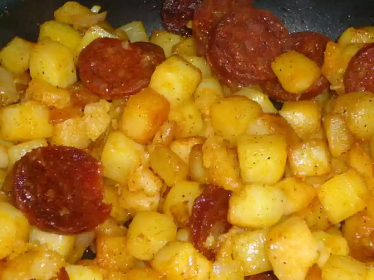 Pommes de terre sautées au chorizo
