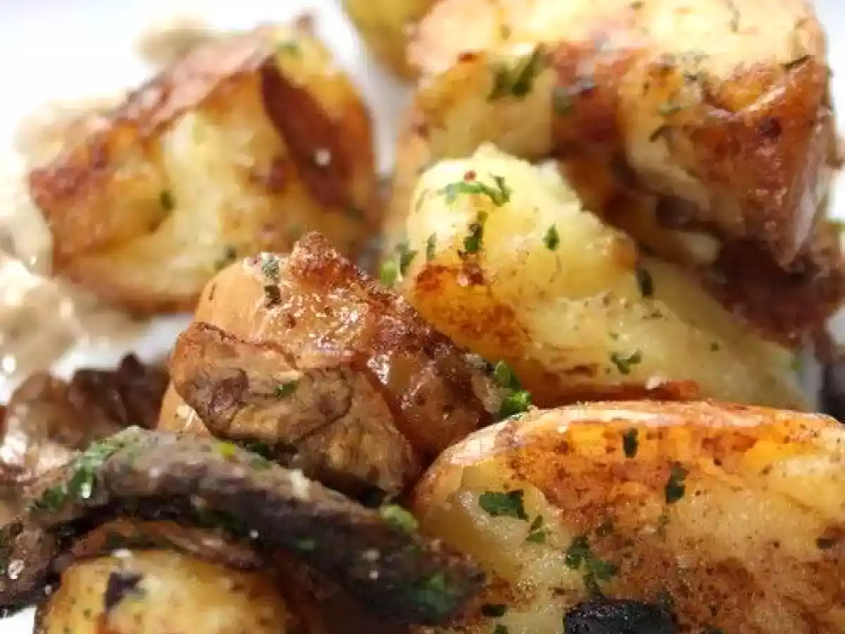 Pommes de Terre sautées aux cèpes