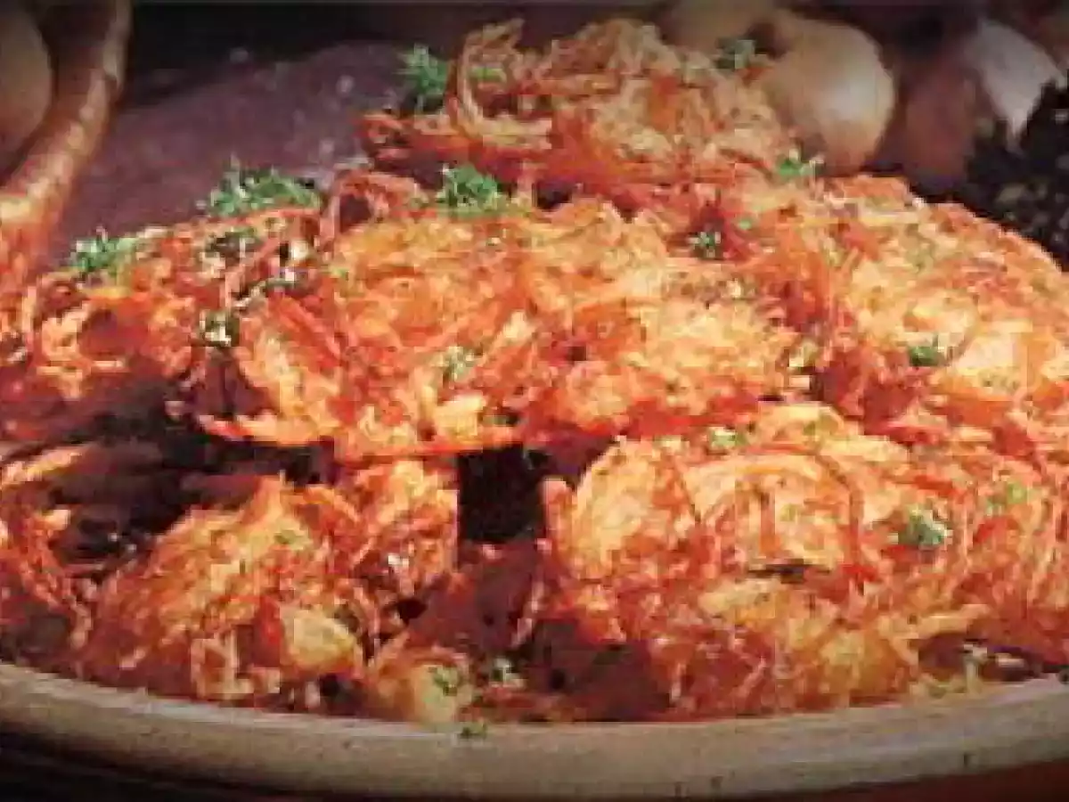 Pommes de terre vermicelles aux échalotes