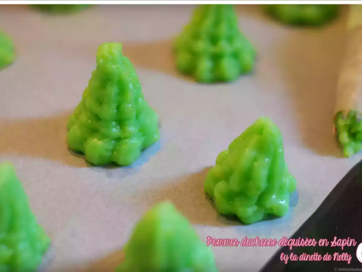 Pommes duchesse déguisées en sapin