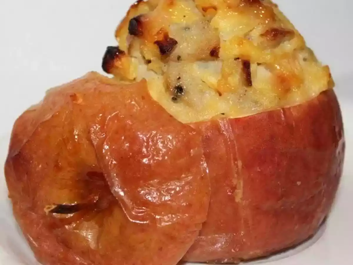 Pommes farcies aux boudins blancs
