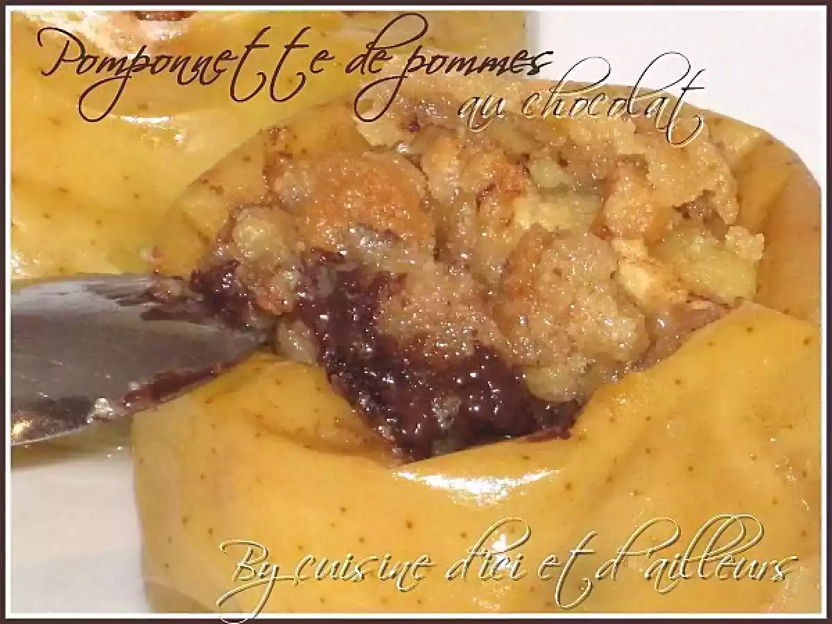 Pomponette de pommes au chocolat