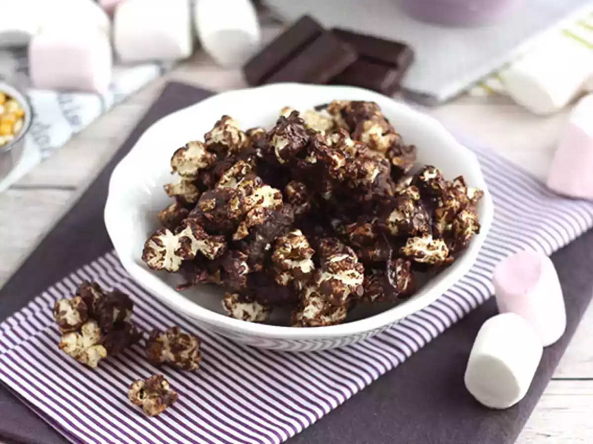 Pop corn au chocolat et aux marshmallows - photo 2