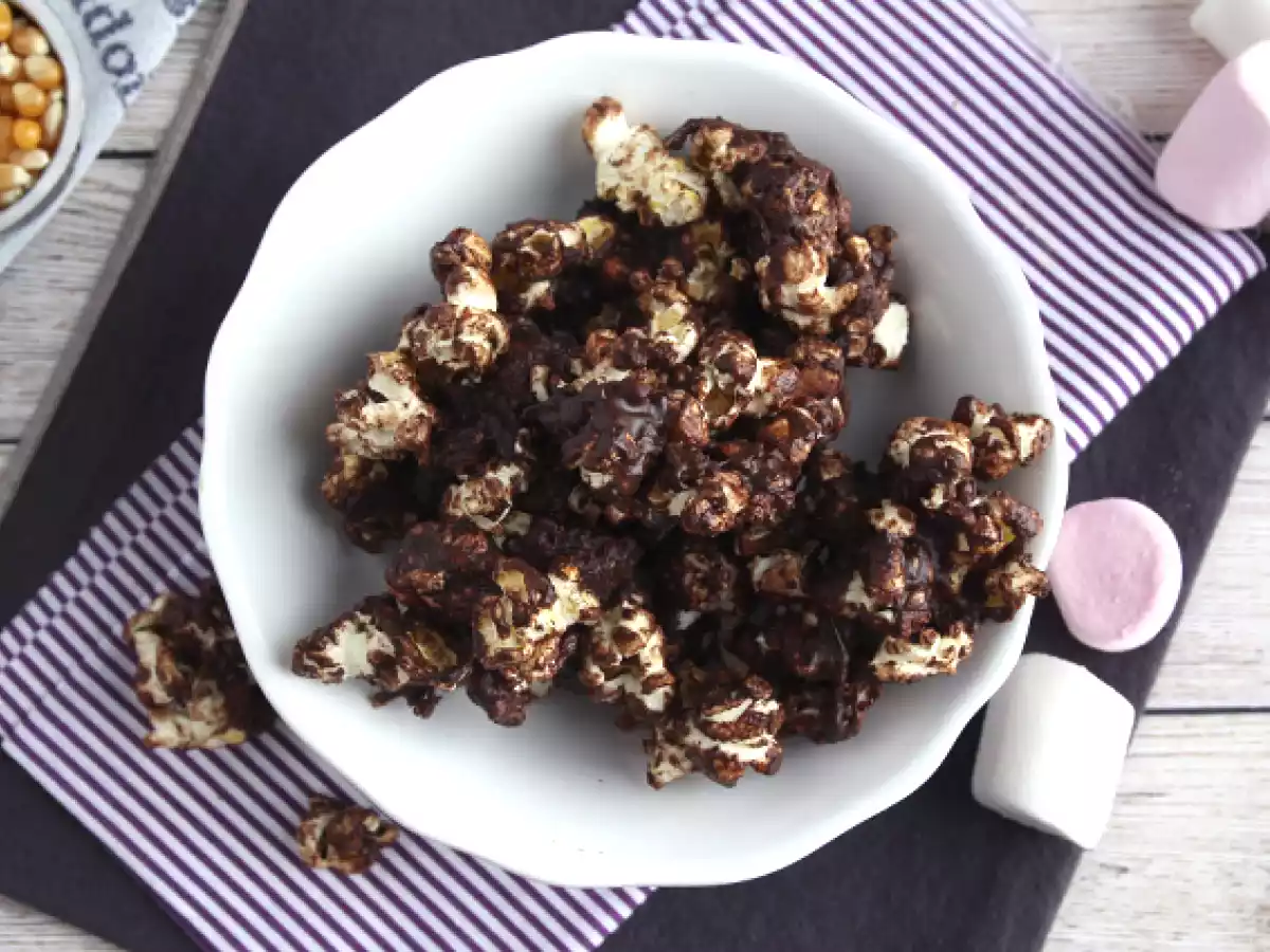Pop corn au chocolat et aux marshmallows - photo 4