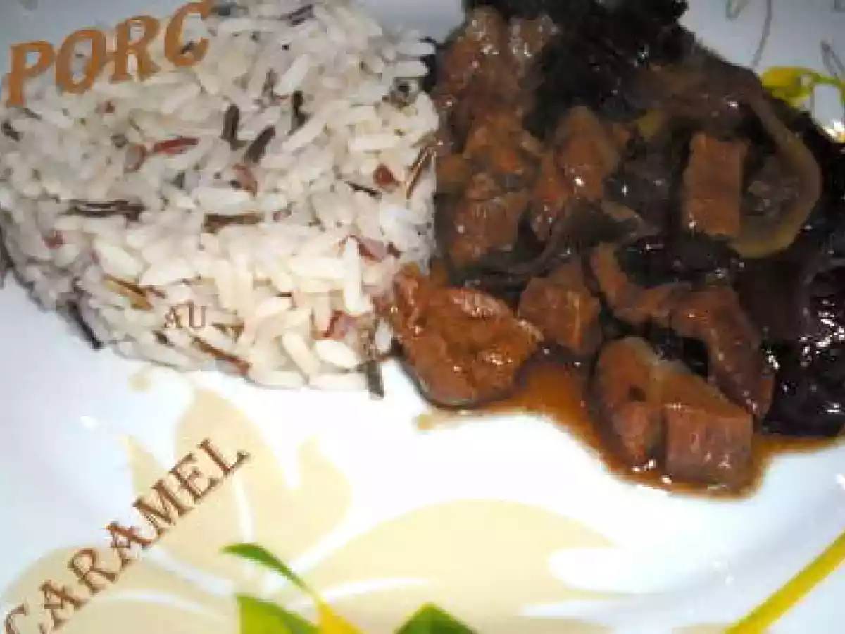 Porc au caramel aux pousses de bambou